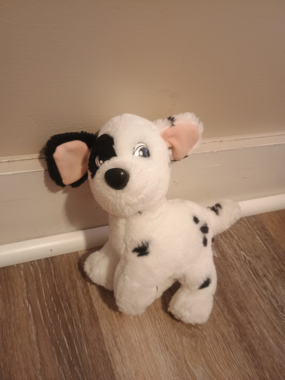 Vintage Mattel 1991 Disney Dalmatian Puppy Dog Stuffed Toy plush white black 8in - Picture 2 of 13